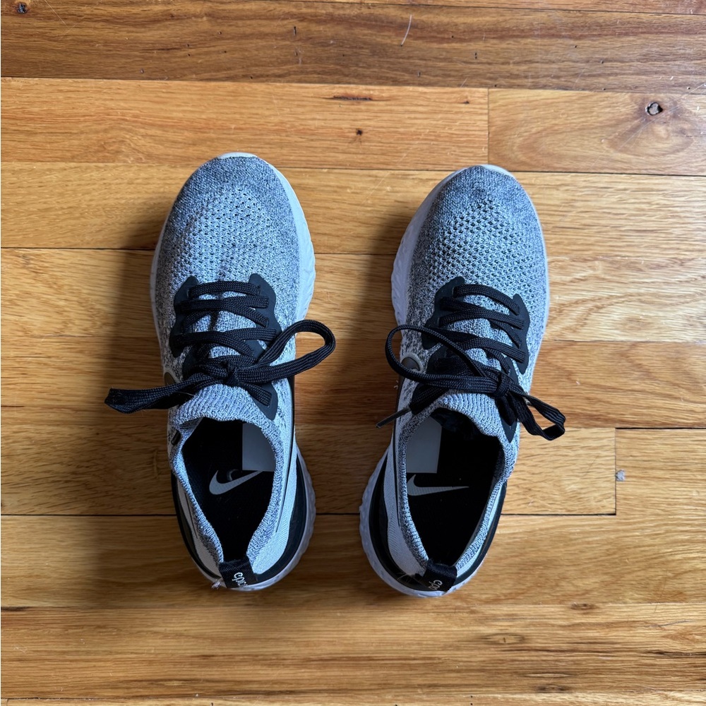 Nike Black and Gray Running Shoes